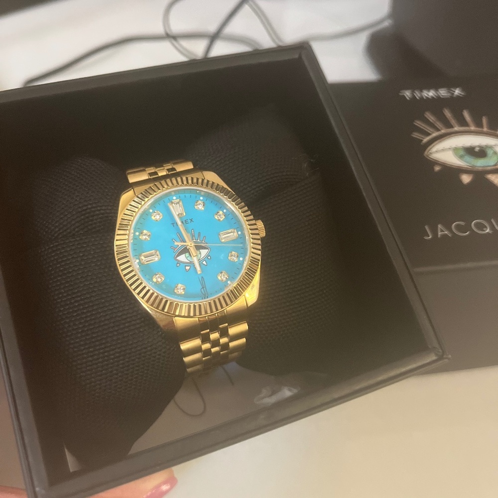 Timex x Jacquie Aiche 36mm Stainless Steel Bracelet Watch